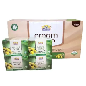 صورة كرتونة صابون الخير الطبيعي بزيت الزيتون النقي وزن 100 جرام في عرض توفير يحتوي على 12 قطعة