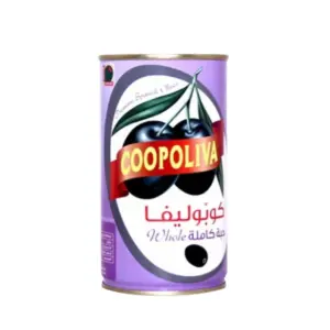 Coopoliva Black Olives Whole 200g * 12