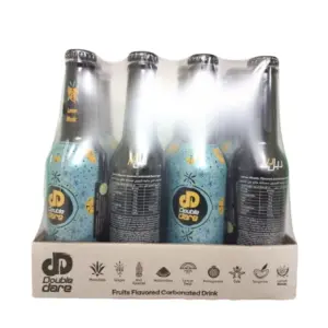 صورة زجاجة مشروب دبل دير غير الكحولي بنكهة الليمون والمستكة في كرتونة توفير 12 قطعة