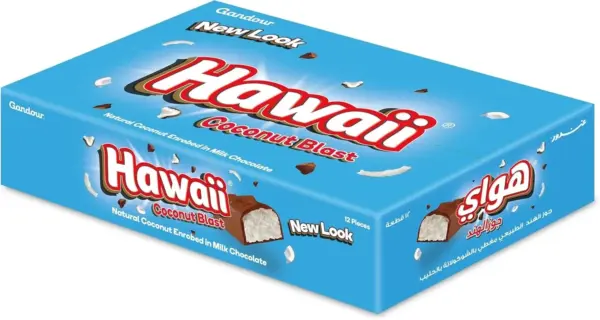 غندور هاواي لوح جوز الهند 28 جم × 12 × 24