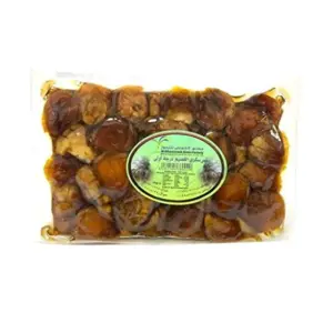 صورة لعبوة تمور خماش سكري ذهبية فاخرة بوزن 1 كجم، طبيعية 100% وغنية بالعناصر الغذائية مثل الألياف والبوتاسيوم.