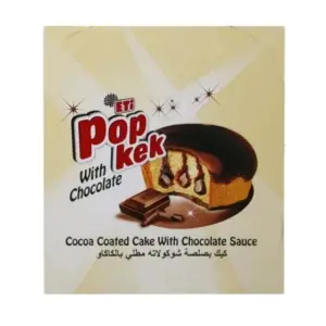 صورة كيكة بوب كيك شوكولاتة هشة وطرية في كرتونة تحتوي على 24 قطعة فردية