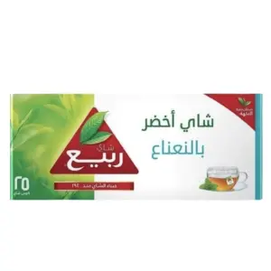 شاي الربيع الأخضر بالنعناع 25 كيس شاي * 24