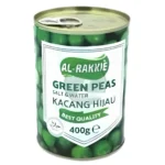 صورة كرتونة بازلاء خضراء معلبة من راقي وزن 400 جرام في عرض توفير يحتوي على 24 علبة