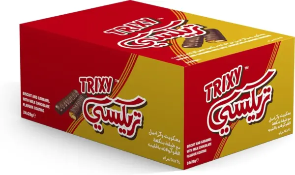 تريكسي بسكويت كراميل شوكولاتة 20 جم × 24 × 12