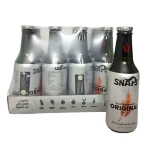صورة كرتونة شراب شعير سنابس الأصلي (12 زجاجة × 250 مل) للارتواء والانتعاش الكلاسيكي في كل وقت