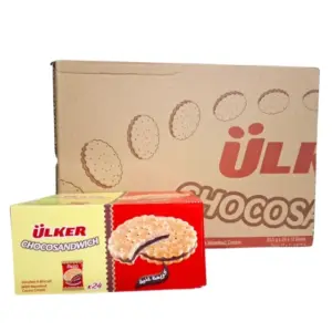 بسكويت ساندوتش أولكر 32.5 جرام - كرتون توفير ضخم (288 قطعة) - كريمة غنية وقرمشة مثالية.