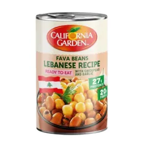 حدائق كاليفورنيا فول مدمس بالوصفة اللبنانية 400 جم * 12